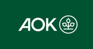 Aok Logo Horiz Weiss Auf Grün4C Small